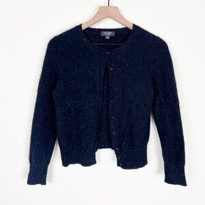 100% Cashmere Cardigan Sweater Rainbow Speckled Eclectic Quirky Unique Frazzled